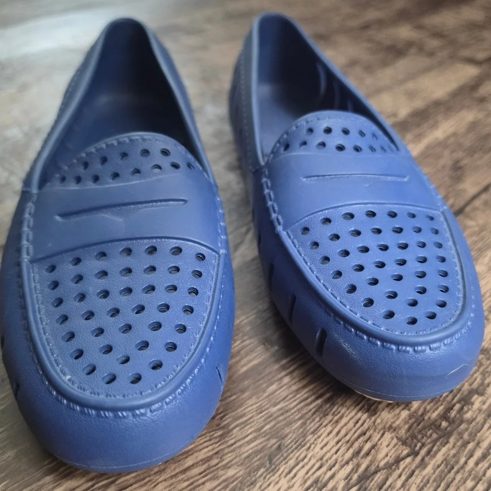 FLOAFERS Country Club Driver Women Size 10 Blue EVA Foam Water Shoe Loafers
